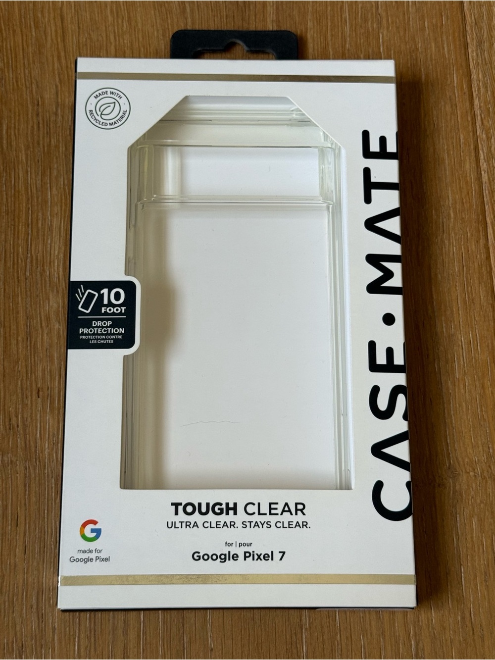 New Case-mate Clear Tough Case for Google Pixel 7 Case Clear transparent
